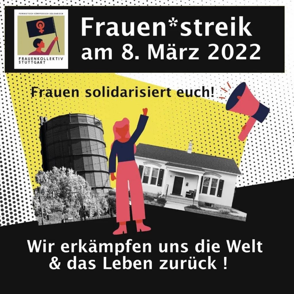 Frauenstreik am 8. März 2022 – Frauen solidarisiert euch!